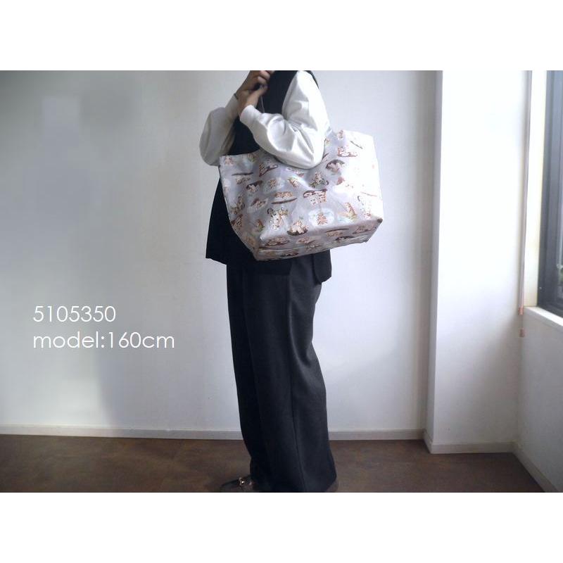 yukiemon バッグ リバーシブル 大き目 トートバッグ エコバッグ