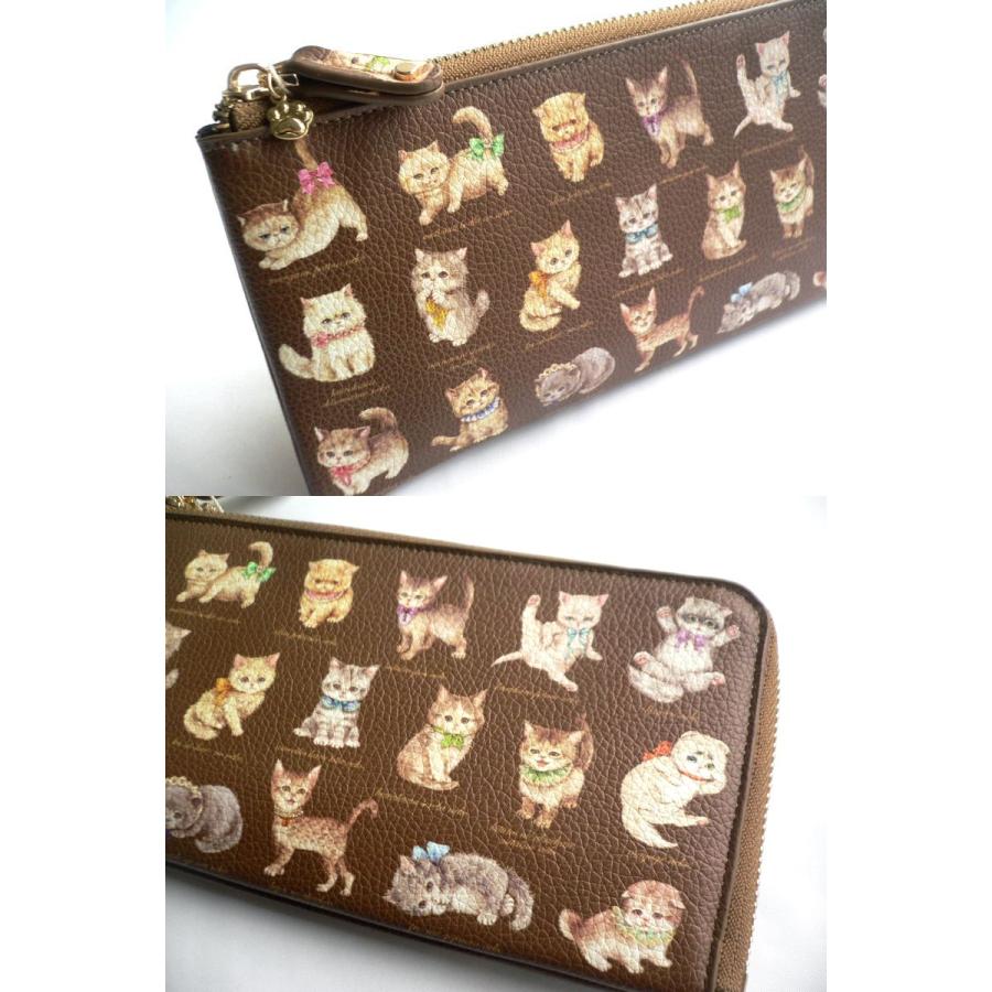 ノベルティー財布 ノベルティ yukiemon ユキエモン 長財布 L字ファスナー テキスタイル