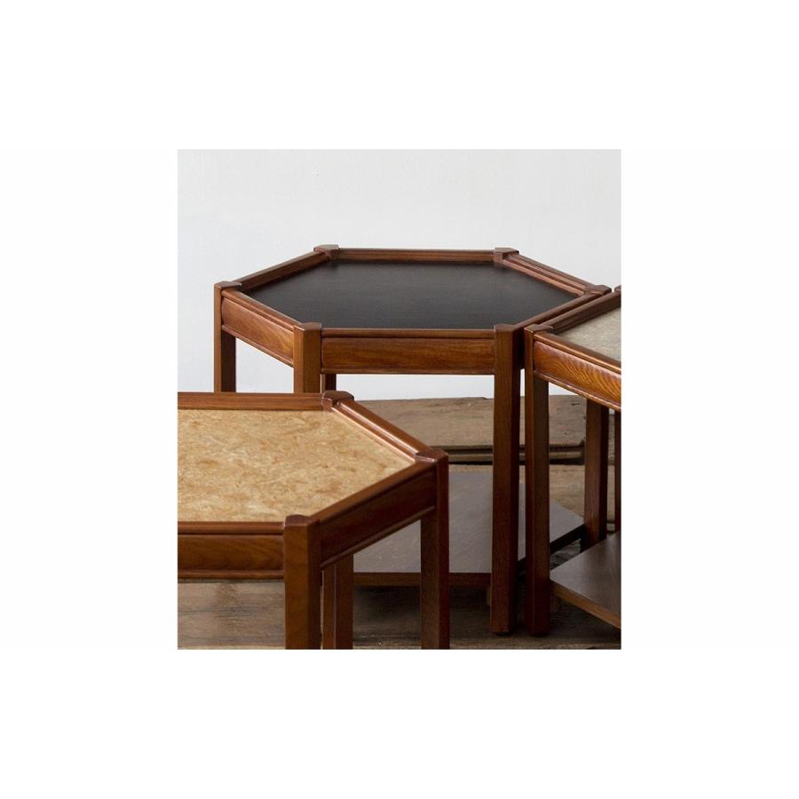 ACME Furniture ブルックス ヘキサゴンテーブル ブラック BROOKS HEXAGON TABLE ブラックガラス ブルックスヘキサゴン