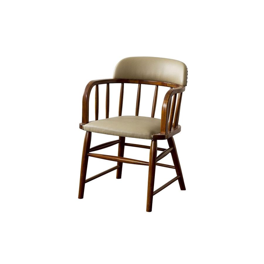 アクメ・ACME INDUSTRIES・オーク材チェア① ACME Furniture アクメファニチャー OAKS ARM CHAIR_PVC ベージュ