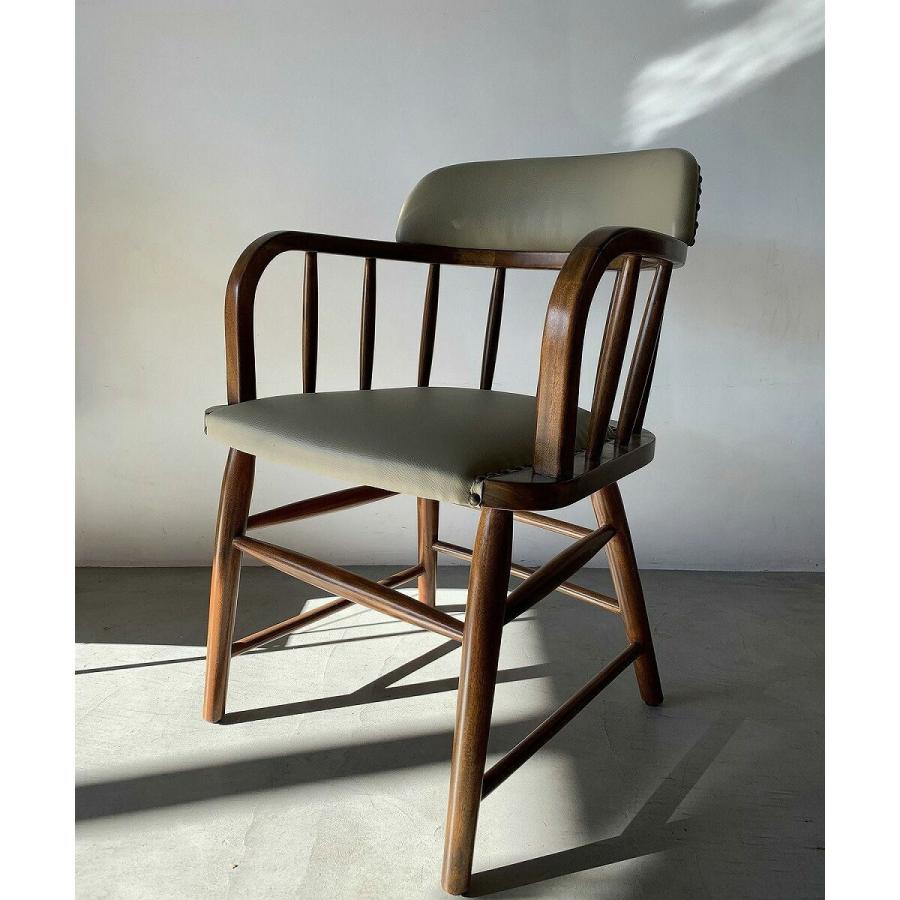 Furniture アクメファニチャー OAKS ARM CHAIR_PVC ベージュ 🍀 オーク