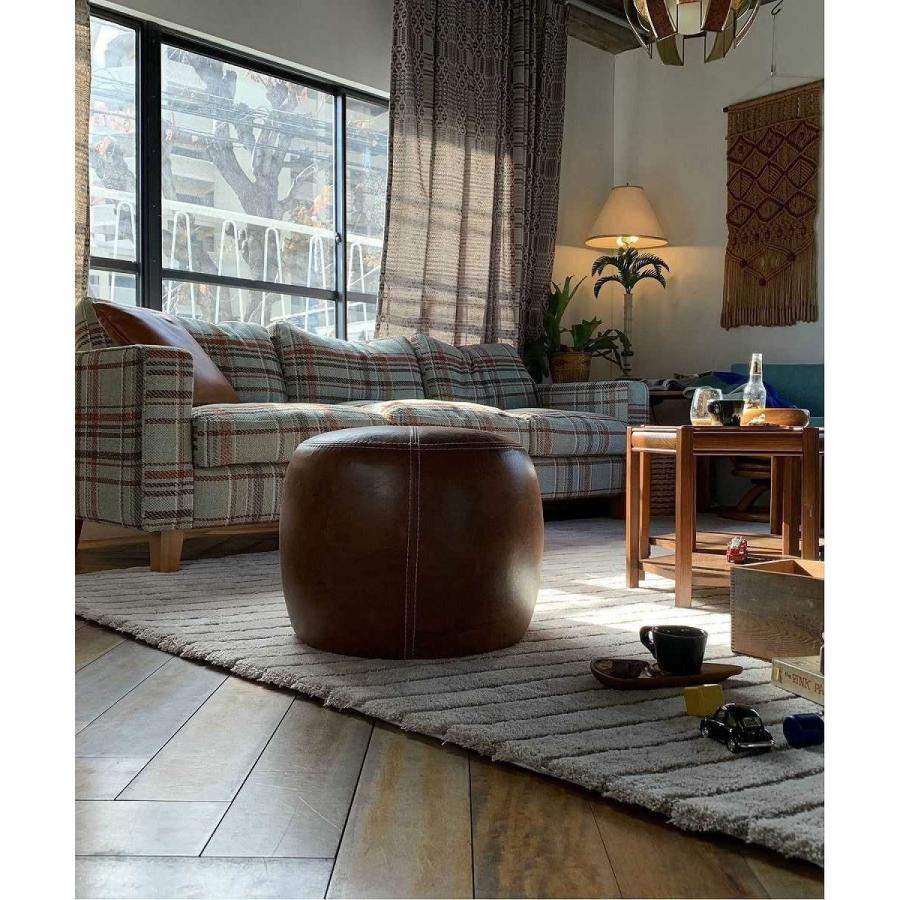 【良品】アクメファニチャー オーク レザースツール ACME Furniture アクメファニチャー OAKS LEATHER STOOL_crack