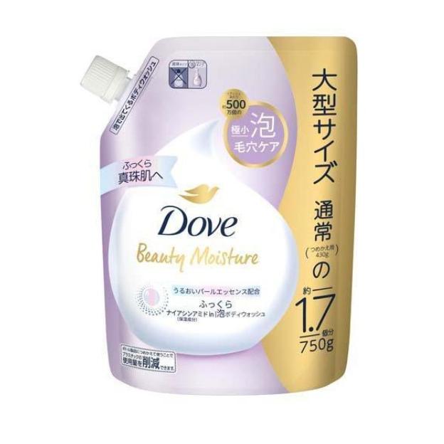 Dove(ダヴ)ボディソープ ビューティーモイスチャー ふっくら 泡ボディウォッシュ ローズブーケの香り 詰め替え用 大容量 750g | Dove（パーソナル・ケア）