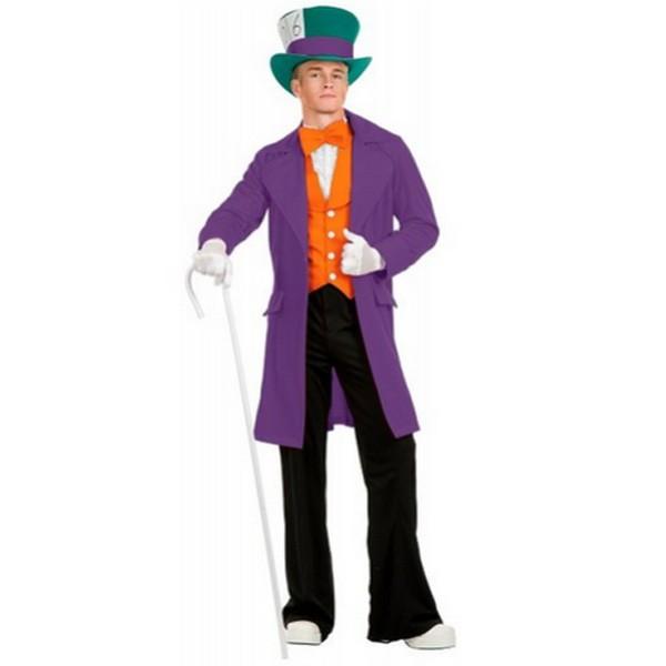 マッドハッター コスプレ メンズ パープル 衣装 大人用 コスチューム