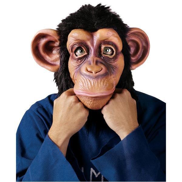 チンパンジー マスク 大人用 動物 かぶりもの 猿 サル お面 仮面 コスプレ ハロウィン 雑貨 グッズ｜acomes