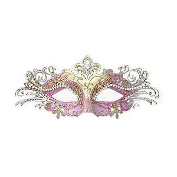 ベネチアン ヴェネチアン マスク 仮面舞踏会 マスカレード カーニバル ピンクのベネチアンマスク アカムスyahoo 店 通販 Yahoo ショッピング
