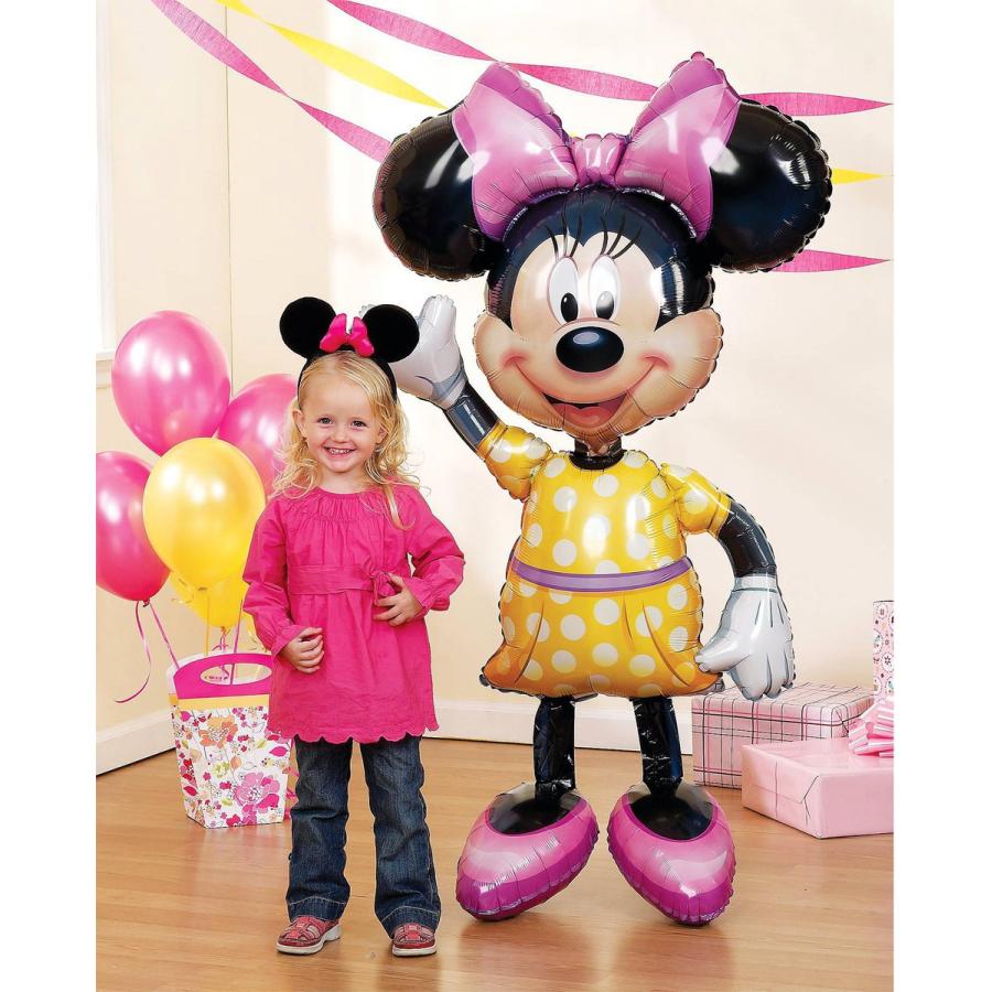 買い ミニーマウス 風船 バルーン 巨大 大きい ディズニー キャラクター インテリア パーティ グッズ 飾り 装飾