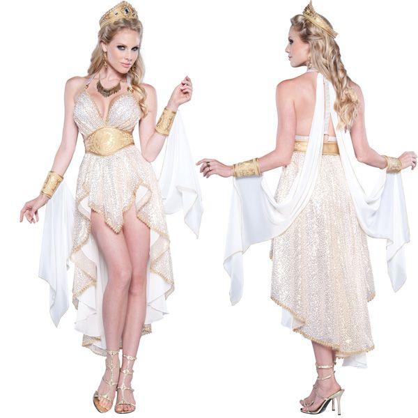 セクシー ゴージャス 女神 コスチューム 大人 女性 ハロウィン コスプレ 衣装 古代 ローマ アフロディーテ オリンポス