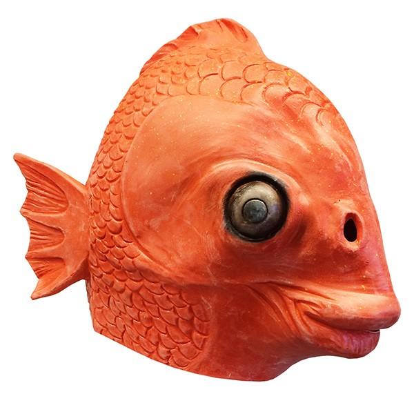 (アニマル コスプレ 動物マスク) 魚 顔 オレンジ さかな 大人 ハロウィン パーティー クリスマス 宴会 劇｜acomes
