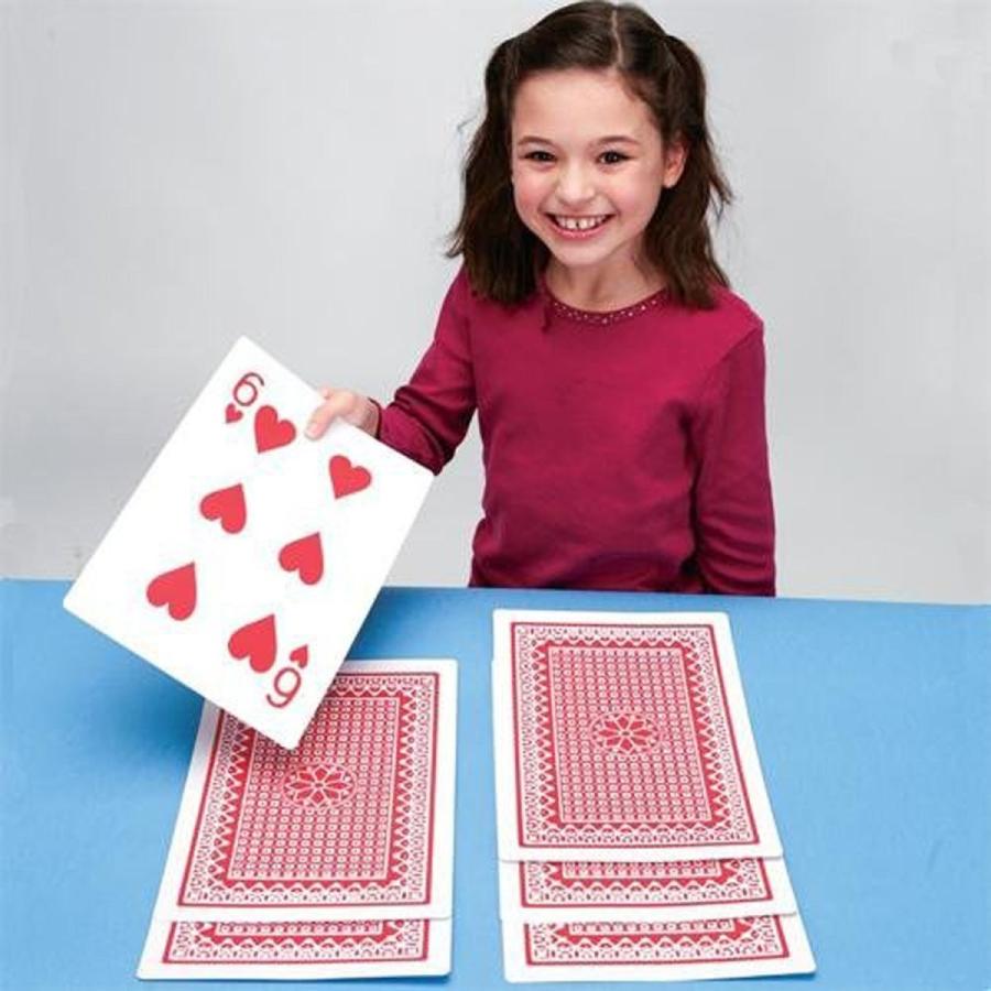 トランプ 大きい カード おもしろい おもちゃ マジック グッズ 子供 遊び道具 通常の８倍のトランプ アカムスyahoo 店 通販 Yahoo ショッピング