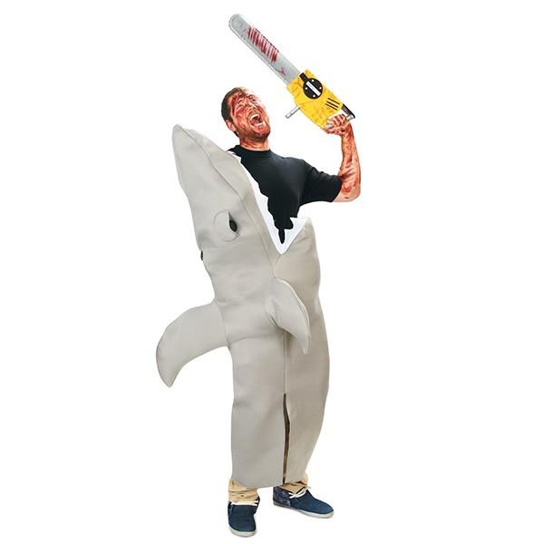 サメ 大人用 コスチューム 人食いざめ シャーク 衣装 ハロウィン 恐怖系 コスプレ 仮装