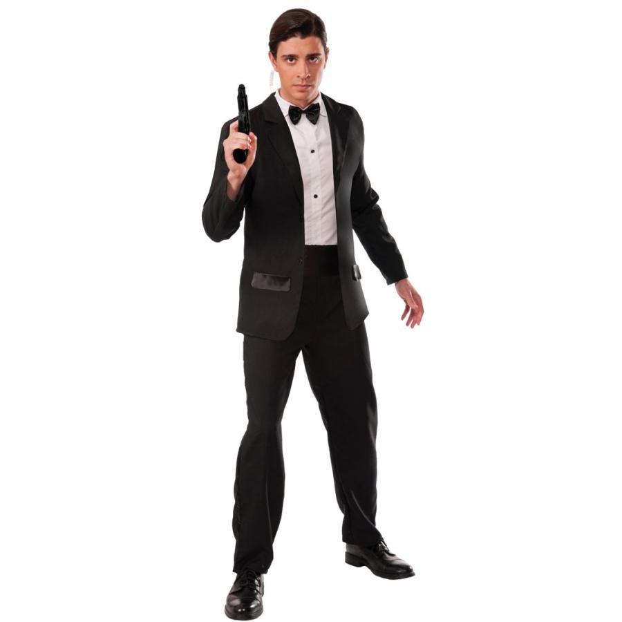007 コスプレ ジャンプスーツ タキシード 黒 スパイ コスチューム 仮装 大人 男性 衣装 :48174:アカムスYahoo!店 - 通販
