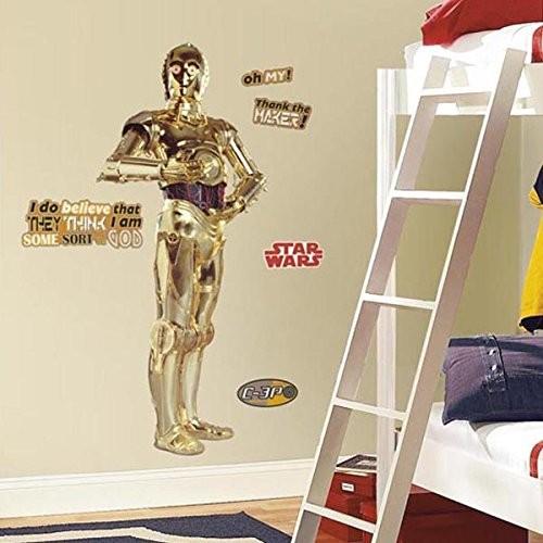 スターウォーズ グッズ 壁紙 ウォールステッカー C 3po C3po キャラクター デコレーション シール 部屋 飾り 装飾 インテリア 映画 450 アカムスyahoo 店 通販 Yahoo ショッピング