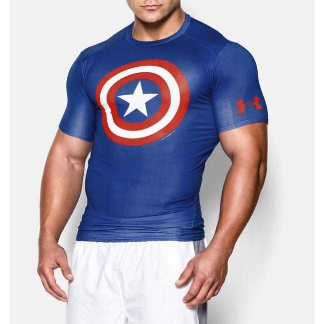 アンダー アーマー キャプテンアメリカ 男性 大人用 半袖 快適 タイト ｔシャツ アルターエゴ ハロウィン 手軽 コスプレ アカムスyahoo 店 通販 Yahoo ショッピング