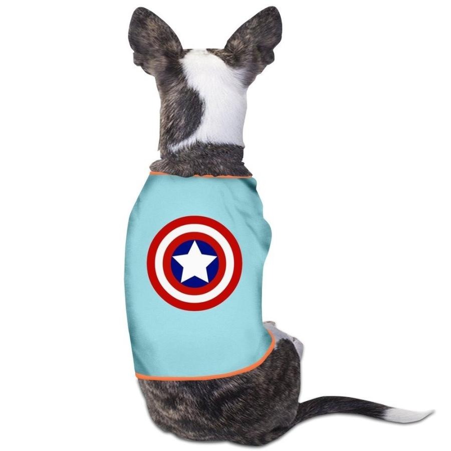 キャプテンアメリカ シールド ロゴ入り 犬 Tシャツ 服 コスチューム ドッグウェア ペット アパレル キャラクター スーパーヒーロー グッズ 年賀状 戌年 アカムスyahoo 店 通販 Yahoo ショッピング