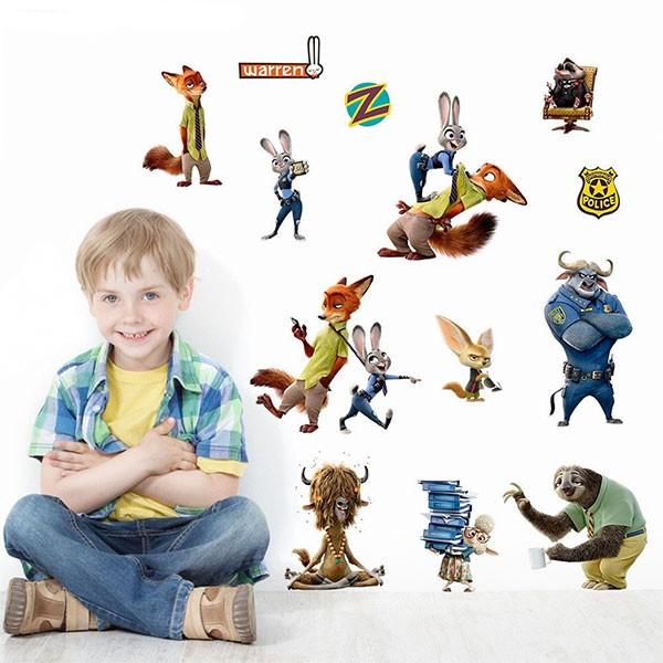 ズートピア デカール ウォールステッカー 壁紙 インテリア シール アカムスyahoo 店 通販 Yahoo ショッピング