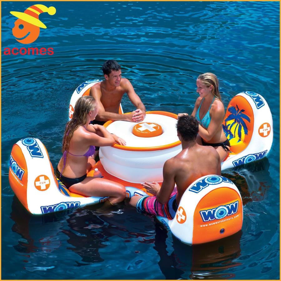 浮き輪 足入れ 4人用 大型 おもしろい うきわ 複数 家族 友達 グループ ペア 大きい ボート フロート パーティ アイランドテーブル インスタ アカムスyahoo 店 通販 Yahoo ショッピング