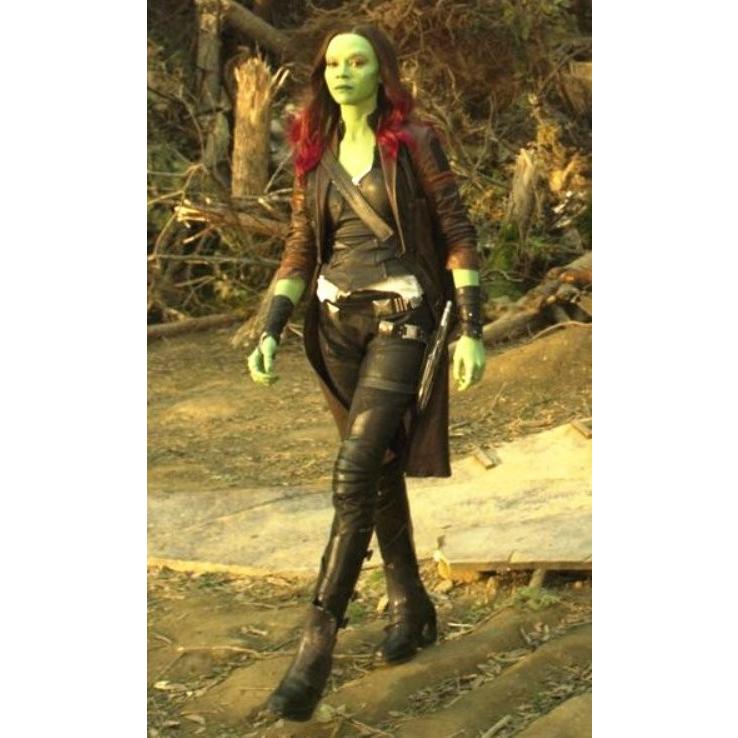 ガーディアンズ オブ ギャラクシー リミックス コスプレ ガモーラ コート ジャケット 本格的 コスチューム ハロウィン イベント パーティー 2cm ガーディアンズ オブ リミックス 3cm