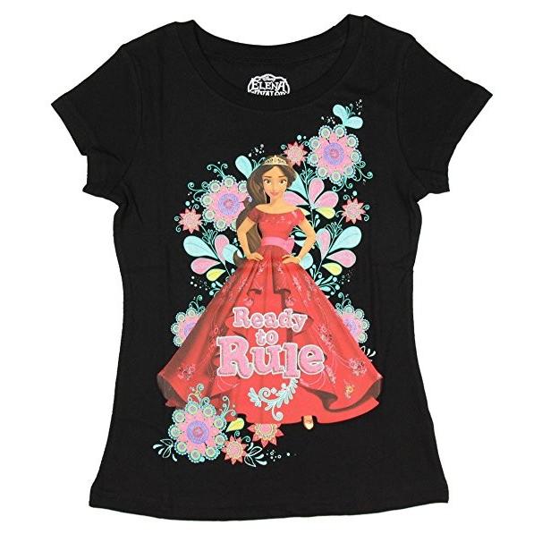アバローのプリンセス エレナ Tシャツ 黒 子供 ガールズ 女の子 ディズニー アパレル ファッション アカムスyahoo 店 通販 Yahoo ショッピング