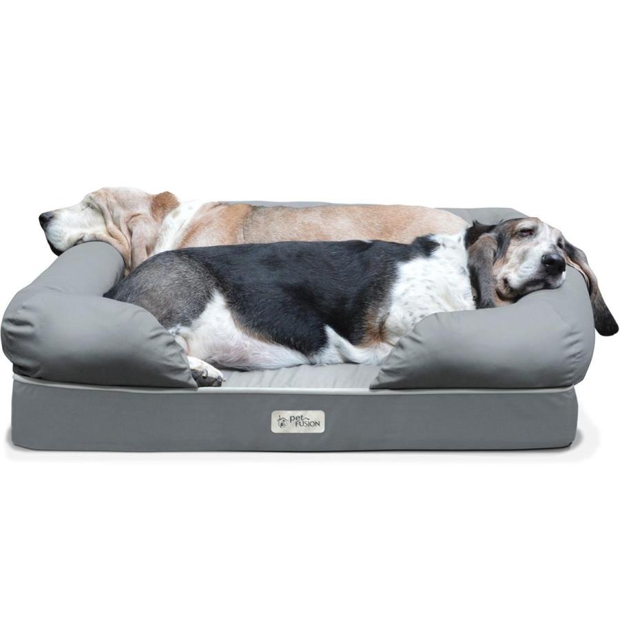 ペット用品 犬 ベット Petfusion ペット ベッド カドラー ソファ Lサイズ グレー フォーム製 洗える アカムスyahoo 店 通販 Yahoo ショッピング