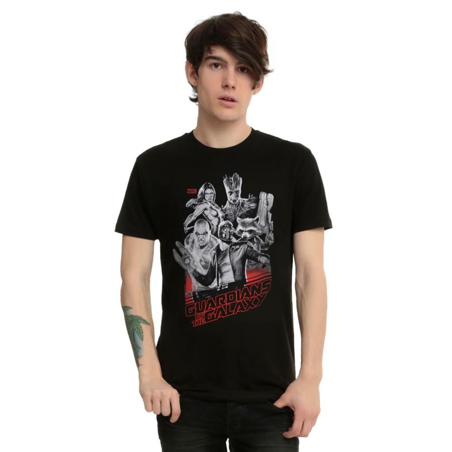 ガーディアンズオブギャラクシー Tシャツ 黒 メンズ ギャラクシーチーム アカムスyahoo 店 通販 Yahoo ショッピング