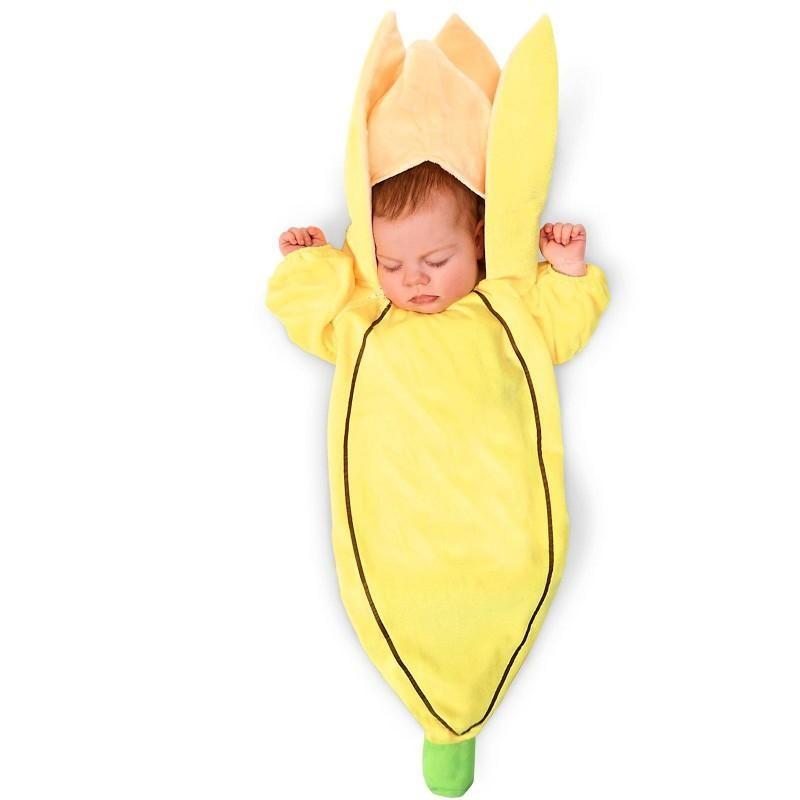 赤ちゃん コスチューム 着ぐるみ バナナ 食べ物 フルーツ 果物 コスプレ 仮装 ベビー服 新生児 おくるみ アカムスyahoo 店 通販 Yahoo ショッピング