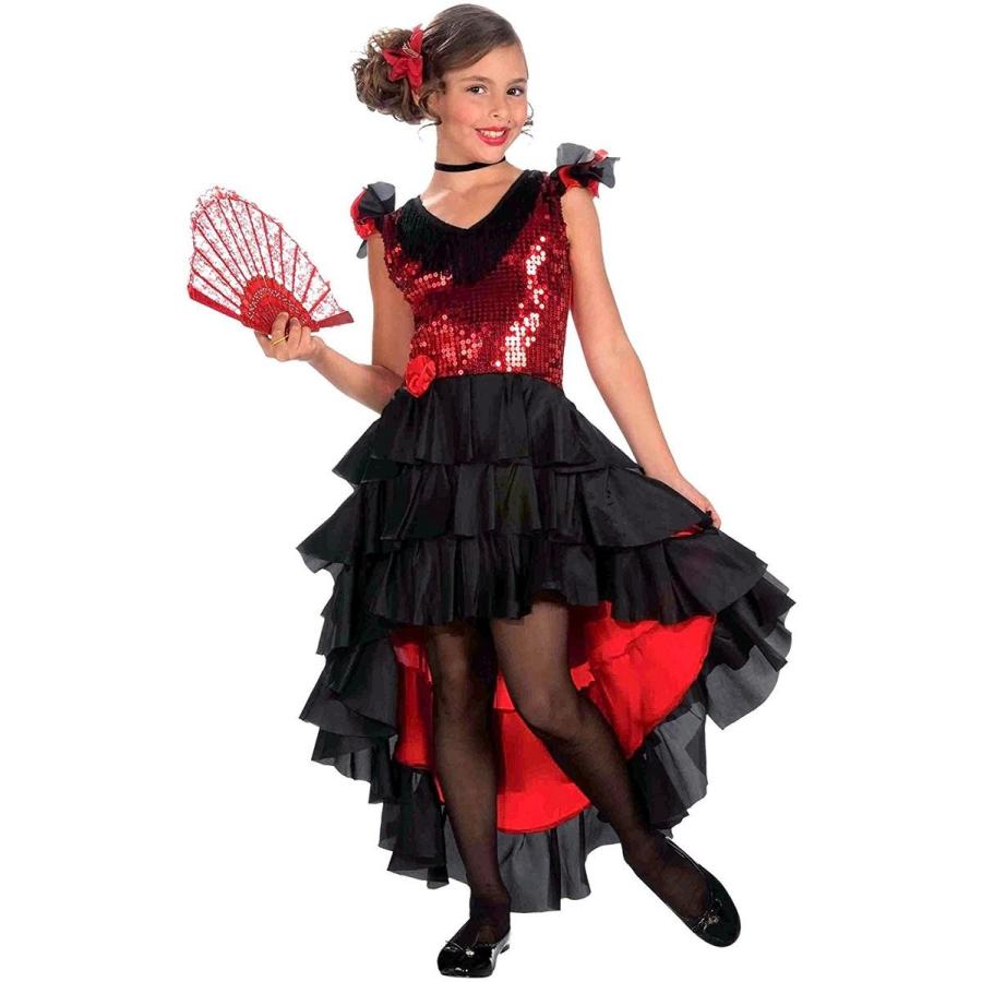 全品送料無料 スペイン ダンス コスチューム コスプレ 仮装 子供 フラメンコ 衣装 ドレス 全商品オープニング価格特別価格 Esiba Tg