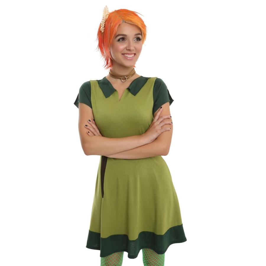 楽天1位 ディズニー ピーターパン ワンピース ドレス 大人 レディース コスチューム コスプレ 仮装 衣装 国内配送 Azerbaijanfoundation Az