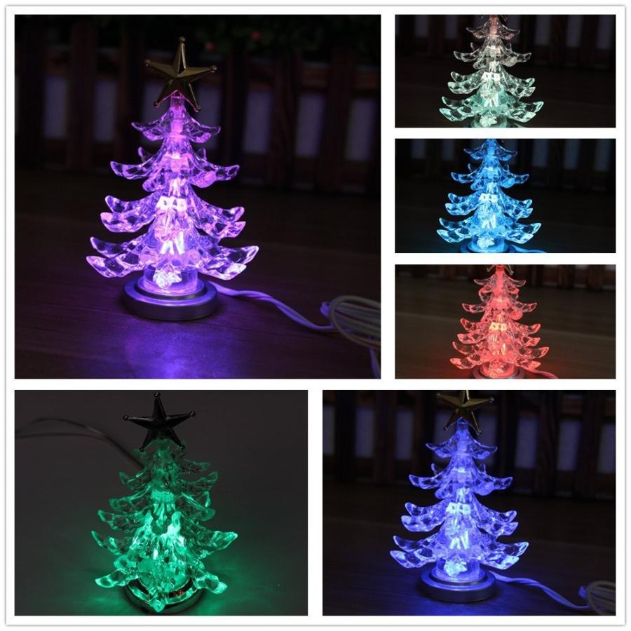 USB クリスマスツリー LED ライト カラフル 車内 インテリア 飾り 装飾 57375アカムスYahoo!店 通販