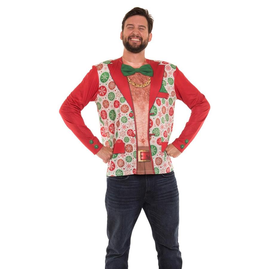 在庫処分 スーツ インナーなし Tシャツ おもしろい Real Faux メンズ 衣装 仮装 コスプレ コスチューム パーティ クリスマス コスチューム衣装 サイズ Xxl 胸囲127 132cm Michiganestateplanning Com