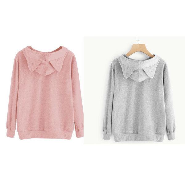 パーカー 猫耳 ブラック レディース 春 ニュー シーズン シンプル カジュアル パーカ パーカー女子 アカムスyahoo 店 通販 Yahoo ショッピング