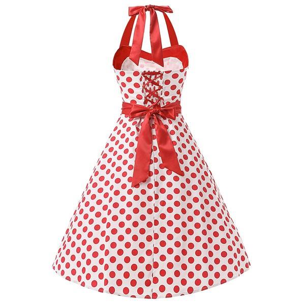 ダッパードレス レトロドレス レディース 水玉 ワンピース ダッパーデイ 1950s ホワイトレッドドット アカムスyahoo 店 通販 Yahoo ショッピング