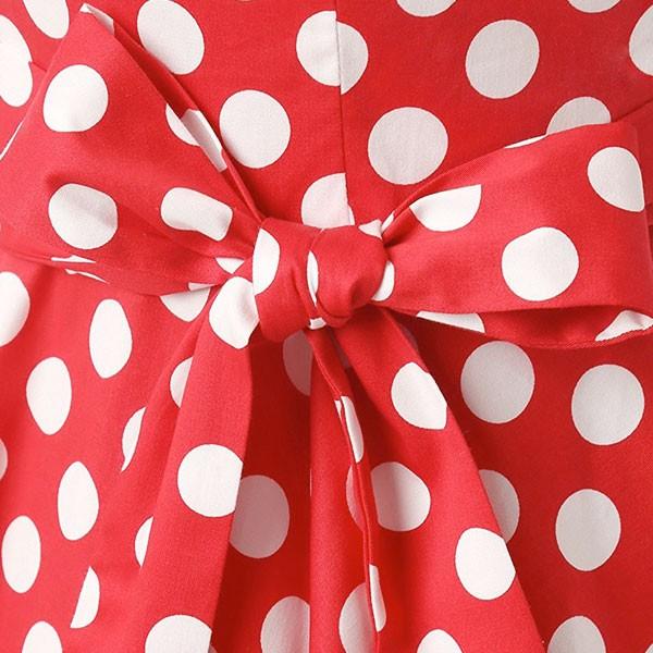 ワンピース レディース ダッパードレス レトロドレス 水玉 ダッパーデイ 50 S 60 S レッドホワイトドットｂ アカムスyahoo 店 通販 Yahoo ショッピング