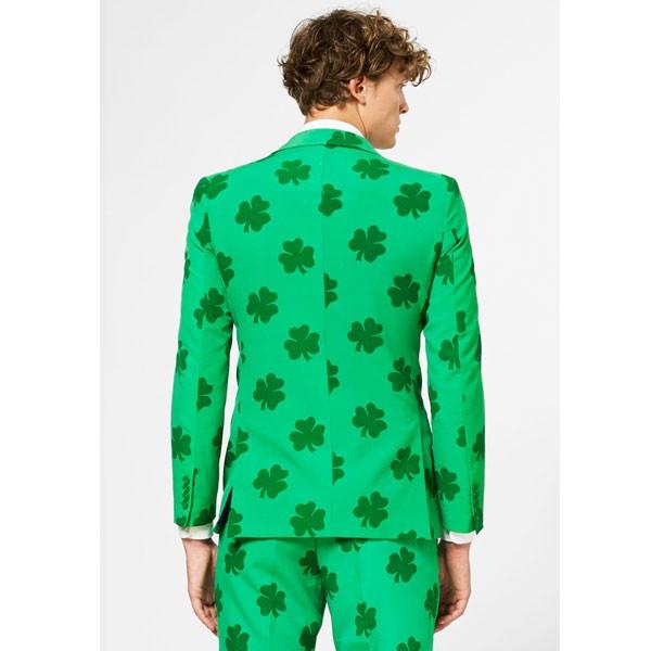 オッポスーツ セント パトリックス デー 派手 緑 クローバー メンズ スーツ 大人 パーティー 聖パトリック 舞台 衣装 芸人 コスプレ 9cm迄 6cm迄 2cm迄 股下約88 4cm迄 8cm迄 3cm迄 1cm迄
