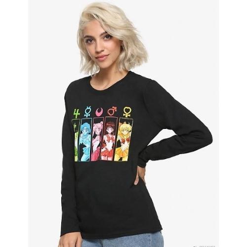 美少女戦士セーラームーン Tシャツ セーラー ガーディアンズ パネル ガールズ Tシャツ 長袖 パジャマ にも アカムスyahoo 店 通販 Yahoo ショッピング