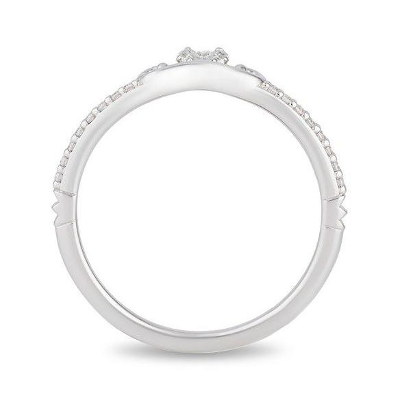 魅惑のディズニー シンデレラ グッズ 1 10 Ct T W ダイヤモンドキャリッジコンター 結婚指輪 14k ホワイトゴールド 632 アカムスyahoo 店 通販 Yahoo ショッピング