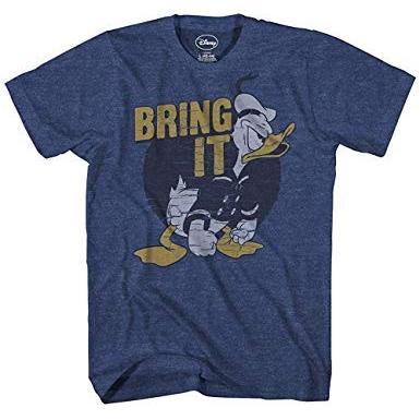 ドナルドダック Tシャツ ディズニー メンズ Tシャツ Bring It ネイビー レトロ ドナルド アカムスyahoo 店 通販 Yahoo ショッピング