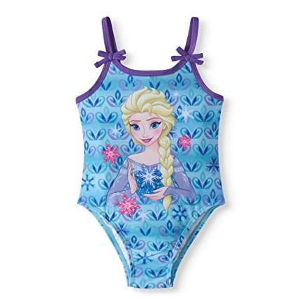 安い 水着 女の子 ワンピース アナと雪の女王 エルサ 子供 女児 青 コンビニ受取対応商品 Studiostodulky Cz