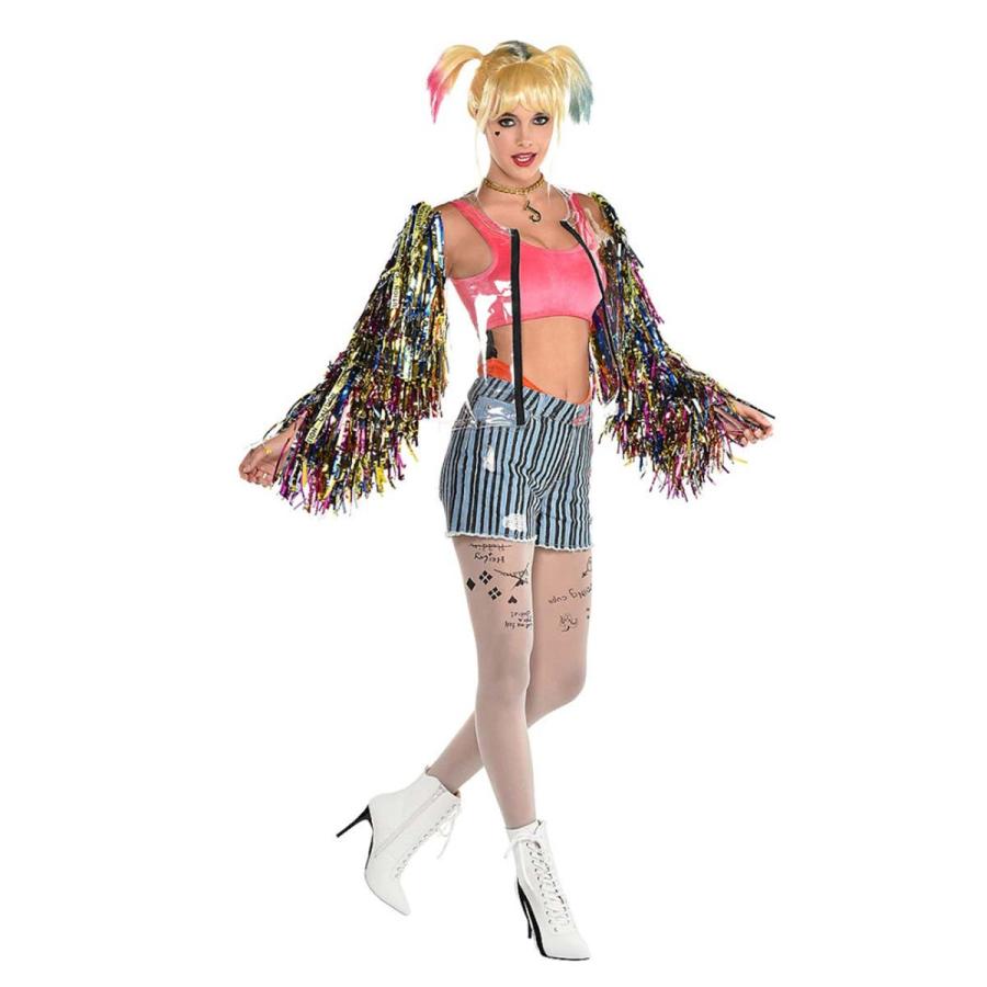 ハーレイ クインの華麗なる覚醒 ハーレイ クイン コスプレ クリア ジャケット レディース 大人 フリンジスリーブ付き Birds Of Prey アカムスyahoo 店 通販 Yahoo ショッピング