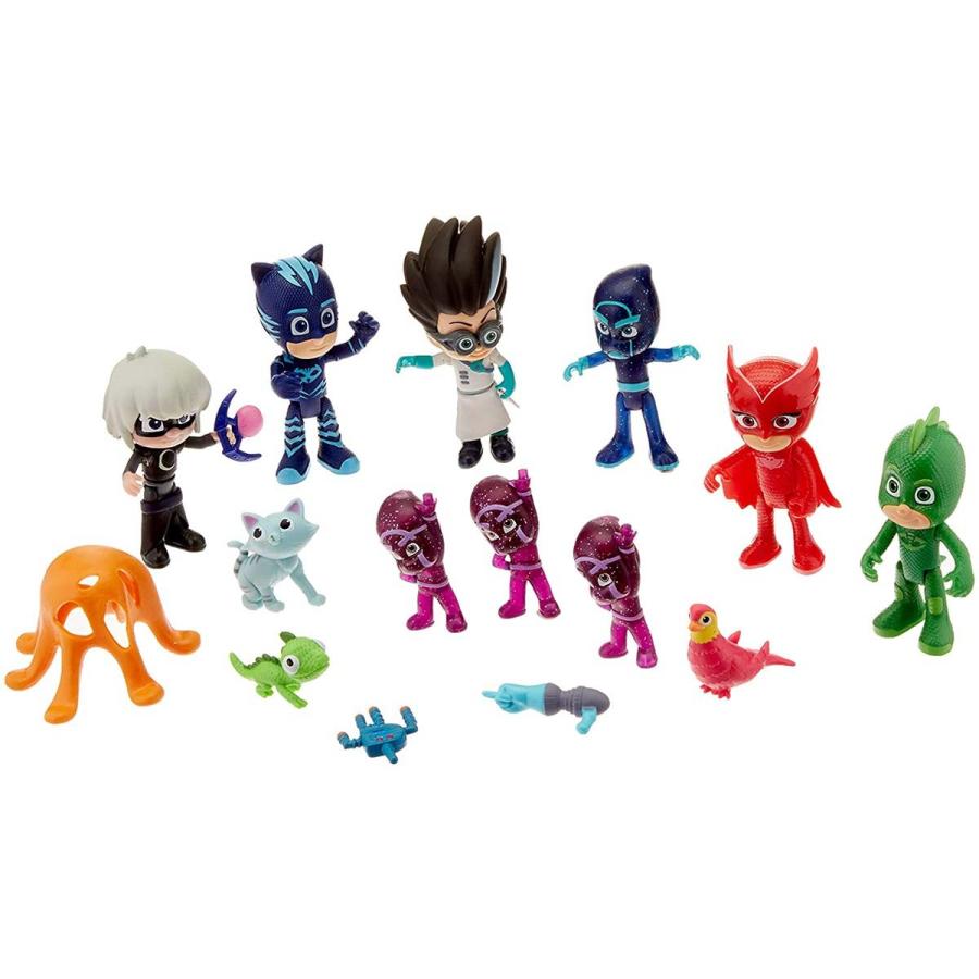 パジャマスク おもちゃ デラックス フィギュア 16ピース セット 人形 しゅつどう パジャマスク 人形 アカムスyahoo 店 通販 Yahoo ショッピング