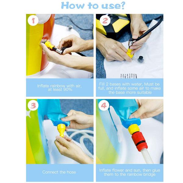 プール 家庭用 水遊び 遊具 噴水 シャワー 膨らませる アーチ型 キッズ フラワー レインボー スプリンクラー 水遊び Z1207266987(10600円)