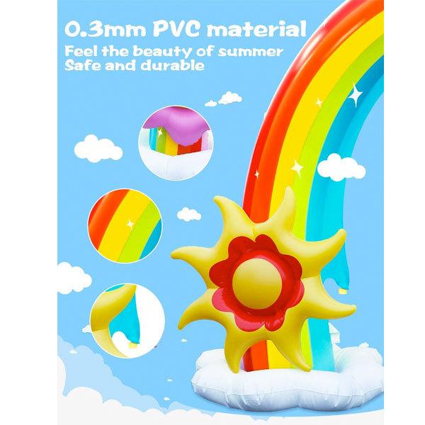 プール 家庭用 水遊び 遊具 噴水 シャワー 膨らませる アーチ型 キッズ フラワー レインボー スプリンクラー 水遊び Z1207266987(10600円)