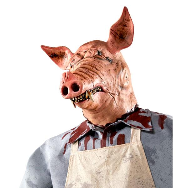 恐怖 肉屋のブタ 豚 巨大 195cm 飾り デコレーション 包丁 喋る 動く 不気味 ハロウィン パーティ お化け屋敷 ホラー クリスチャン ウルブリヒト くるみ割り人形 サンタクロース チェッカー 49cm / 19.3インチ 【並行輸入】