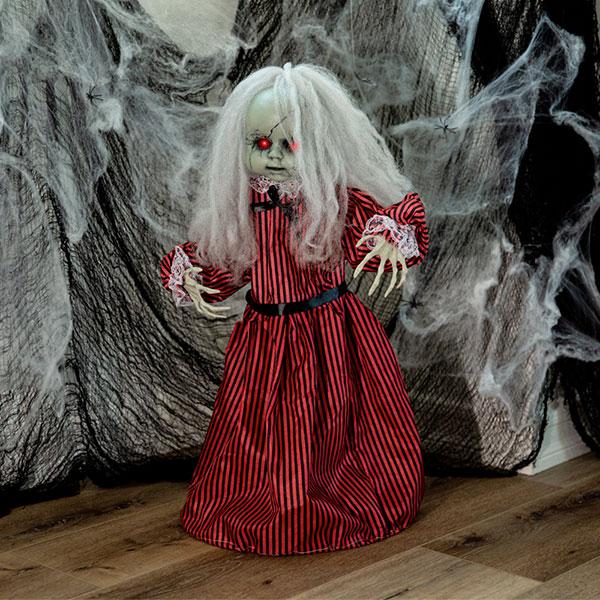 動く人形 不気味 飾り アニマトロニクス デコレーション女の子 ホラー Led 光る 喋る ハロウィン パーティ お化け屋敷 ホラー アカムスyahoo 店 通販 Yahoo ショッピング