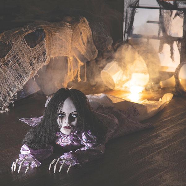 手数料安い ハロウィン 飾り 這う 少女 動く 怖い 人形 不気味 飾り付け 飾り付け 肌触りがいい Zoetalentsolutions Com