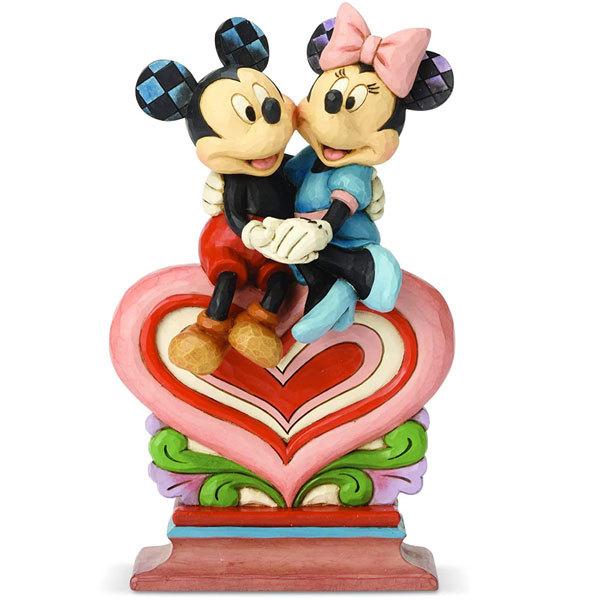 最安 ジムショア エネスコ ミッキー ミニー ハート 座ってる カップル バレンタインホワイトデー フィギュア インテリア 置き物 プレゼント Jim Shore By Enesco 開店祝い Zoetalentsolutions Com