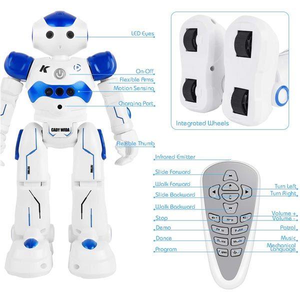 新作人気モデル リモコン おもちゃ ロボット プログラム可能 3歳から12歳 ジェスチャーセンシングロボット 踊る 歌う 英語 知育 超合金 ロボット Davambalacantt Com