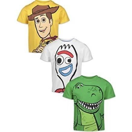 トイストーリー Tシャツ ディズニー 3枚 セット 男の子 子供 幼児 ボーイズ アソート キャラクター カラフル 夏物 半袖 Toy Story アカムスyahoo 店 通販 Yahoo ショッピング