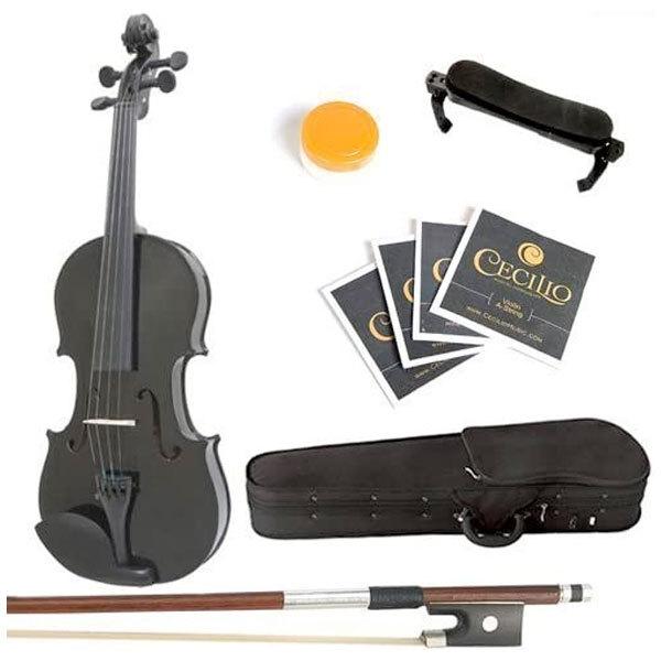 絶妙なデザイン バイオリン 楽器 レッスン 子供用 黒 色ブラック 楽器 クラシック オーケストラ フルサイズ Mv バイオリン Mendini 正式的 Otofreak Com