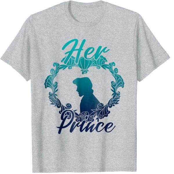 ディズニー ペアルック リトルマーメイド Tシャツ グレー レディース メンズ 男女 カップル 夫婦 お揃い 双子コーデ ディズニープリンセス アリエル アカムスyahoo 店 通販 Yahoo ショッピング